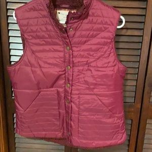 Free People Burgundy Vest